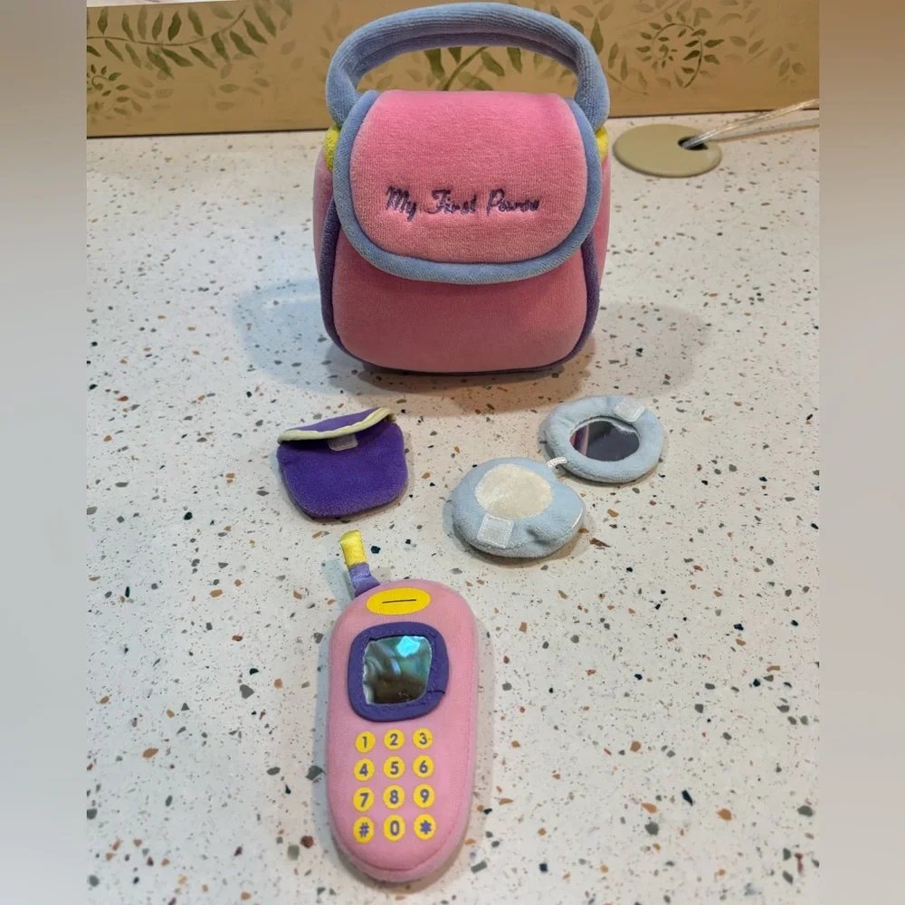 Baby Gund Plush “My First Purse” Toy Set –‎ Soft Play Purse with Accessories